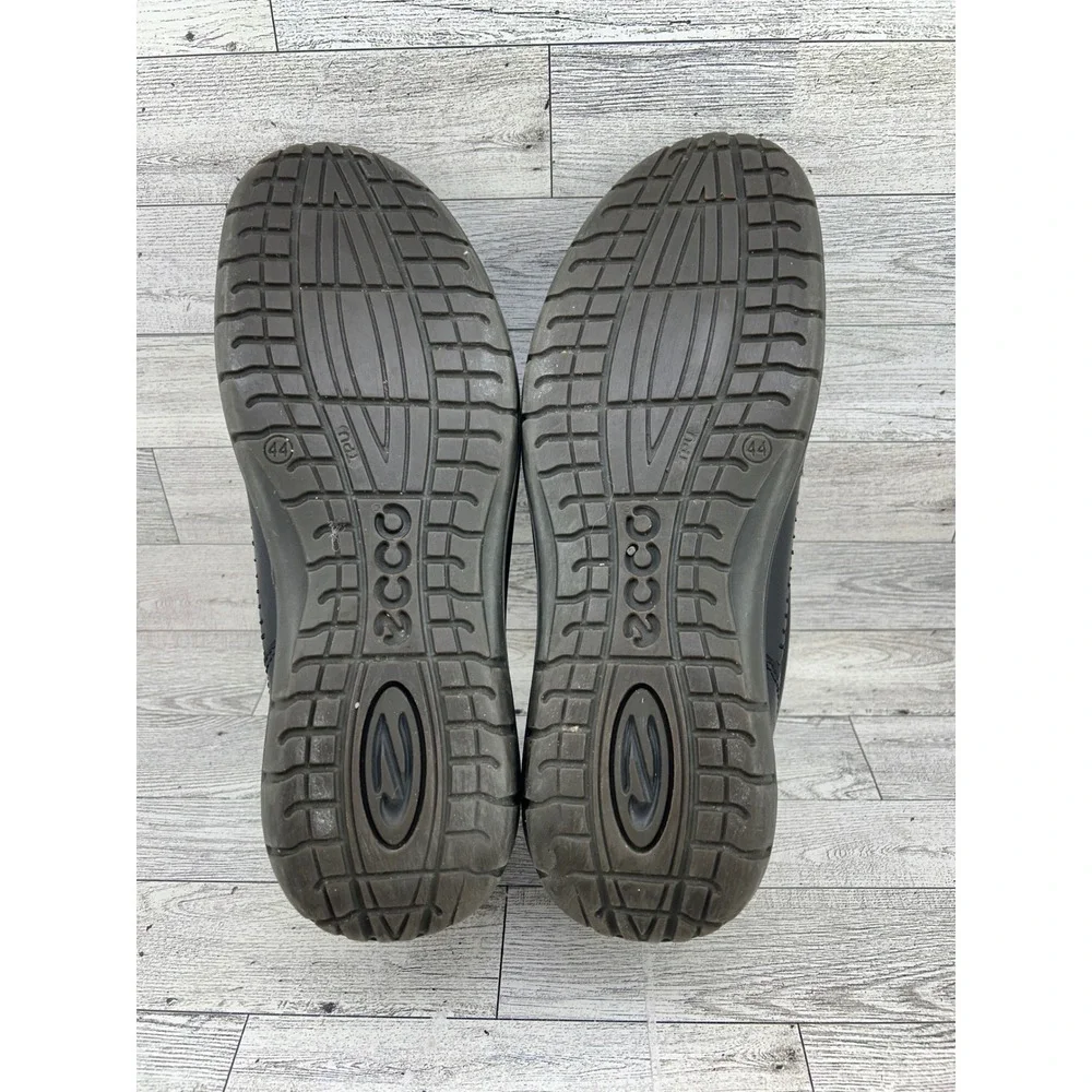 ECCO Black Leather Lace Up Comfort System Dress Shoes Men‎ Size EU 44 US 10.5